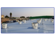 פרוייקט יניקת אוויר בעזרת מפוחי גג דגם RF750 ואספקת אוויר מסונן בתעשיית המזון