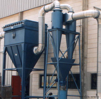 מערכת שאיבה עם ציקלון ופילטר