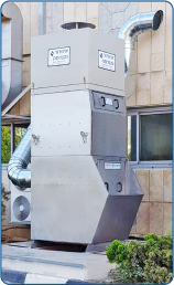 וורטקס קומפקט דגם 800 במבנה פלב"מ 316 לסינון חלקיקים קורוזיביים