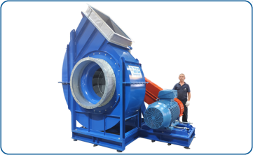 מפוח צנטריפוגלי דגם AHF1250 עם מנוע 315 כ"ס