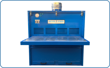 שולחן שאיבה וסינון דגם SB1500 ברוחב 1.5 מטרים  עם יניקה ממשטח העבודה וחזית המערכת