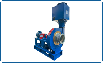 מפוח צנטריפוגלי ללחץ גבוה דגם PBP630 הינע ישיר עם מצמד מוגן ניצוצות ומנוע מוגן פיצוץ ZONE1