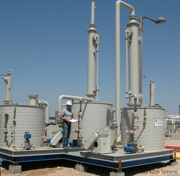 עמודת ספיגה, סקרבר, ספיגת גזים, סינון אדי כימיקלים, סינון ריחות, ניטרול גזים, מניעת זיהום אוויר