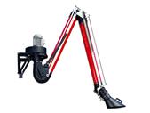 suction arm for air filtration and purification from welding smoke, light dust and particles