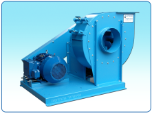 Centrifugal blower model AH belt drive  with pivot shield and standard belt protector