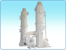 Scrubbers for chemical vapor absorption