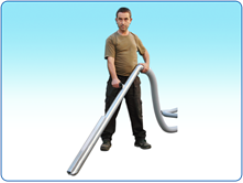 3'' nozzle wand for pumping from piles and accumulations of raw materials