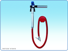 A permanent pumping system for wall installation and smoke extraction from vehicles in garages