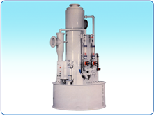 double level Scrubber for chemical vapor and particle collection including JET