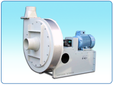 Centrifugal Blower PPB model from PP with a direct drive with clutch and crash protector