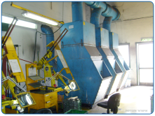 parallel connected Vortex array for pumping and filtering of particles from grinding machines