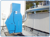 Model 600 Compact Vortex for pumping and filtering particles emitted from grinding processes