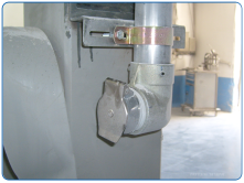 A spring opening to connect the pumping pipe