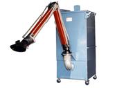 Suction arm for air filtration and purification from smoke welding, light dust and particles