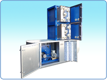 Multi-level air filtration unit with TRION electrostatic filter