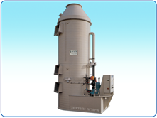 Chemical vapor absorption scrubber